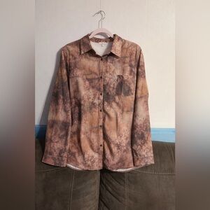 New Boutique E Luna Faux Fur Lined Shacket Size 1X